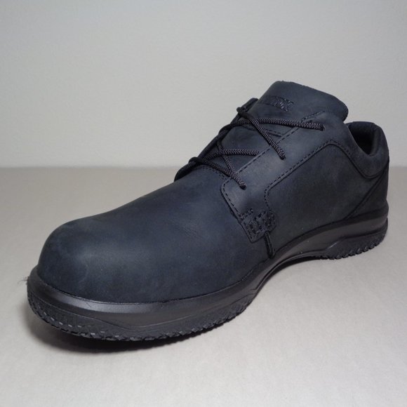 WORX by Red Wing Size 14 M ZINK OXFORD Black New Men\'s Composite Toe Work Shoes